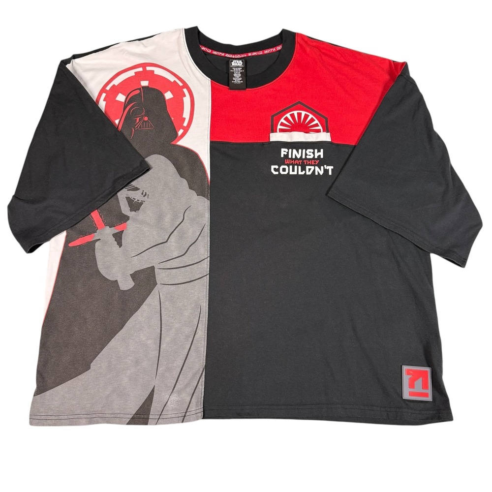 Star Wars Galaxy's Edge Kylo Ren Darth Vader First Order T-Shirt 3XL Black Red